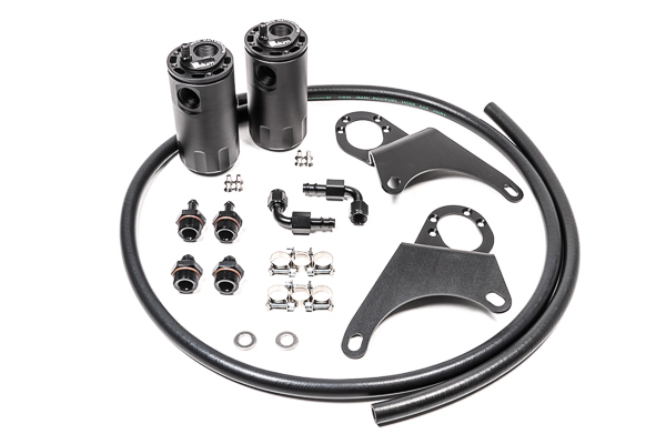 Radium Engineering — Radium Engineering Mitsubishi Evo 8-9 Dual Catch Can Kit Fluid Lock - view 3